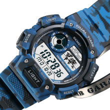 Relógio digital esportivo Skmei 1723 5ATM Jam Tangan Relojes, hora mundial